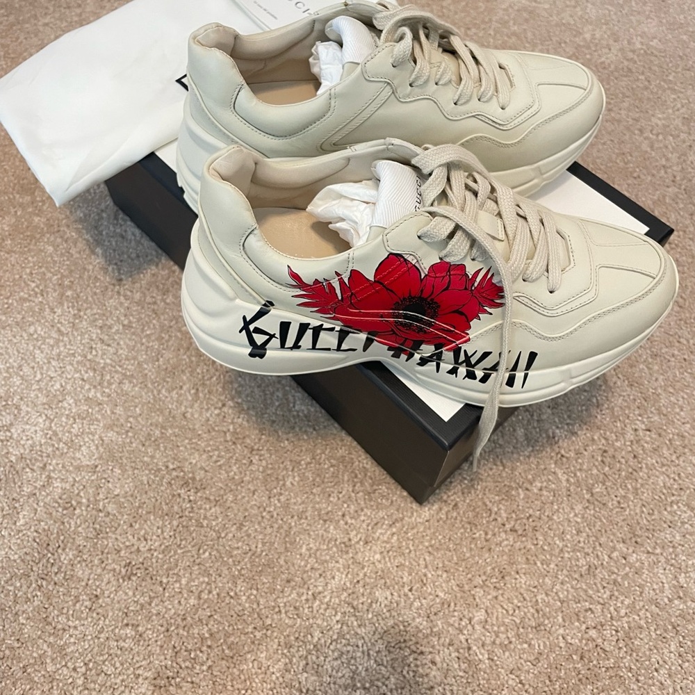 ✨💖NIB NEW GUCCI Rython Hawaii Print 36.5 - Picture 6 of 7